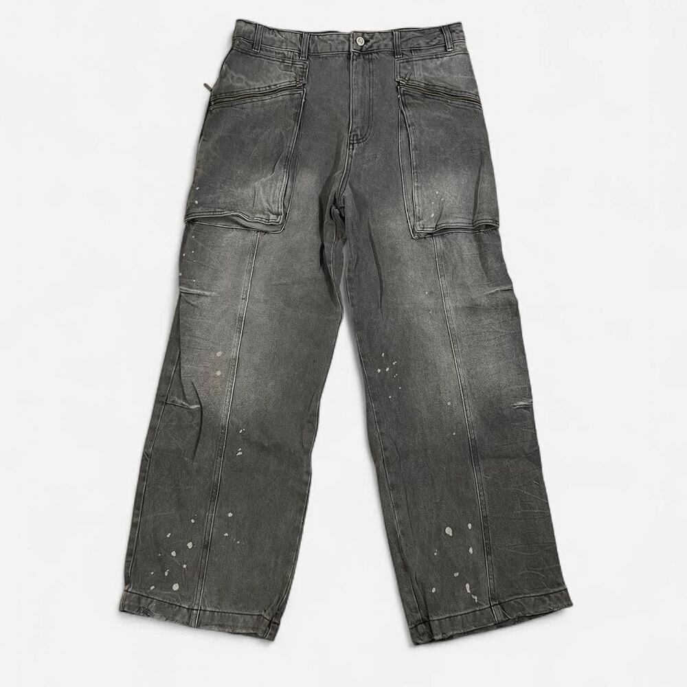 Zara Women's Black and Grey Jeans